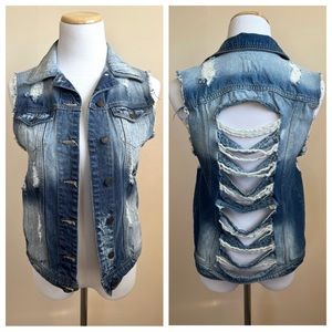 {Cello} denim vest